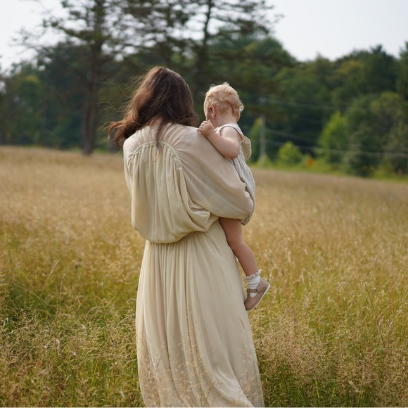 H&M chiffon flowy maternity Dress Oversized fits up to size Large or More! - Picture 8 of 11